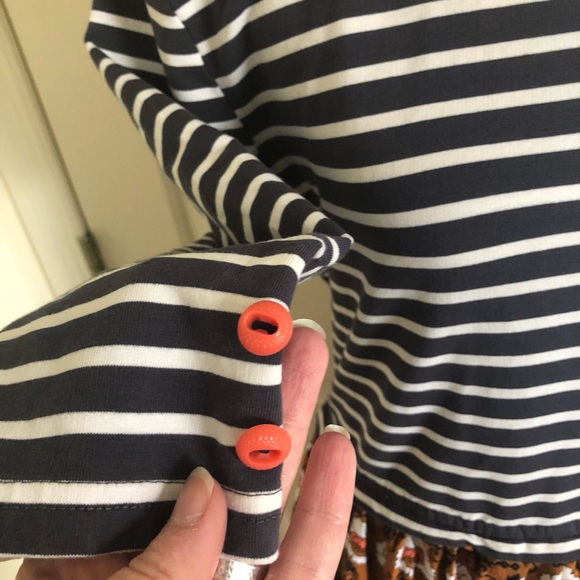 COPY - Matilda Jane 3/4 sleeve top stripes floral dress - Picture 3 of 8